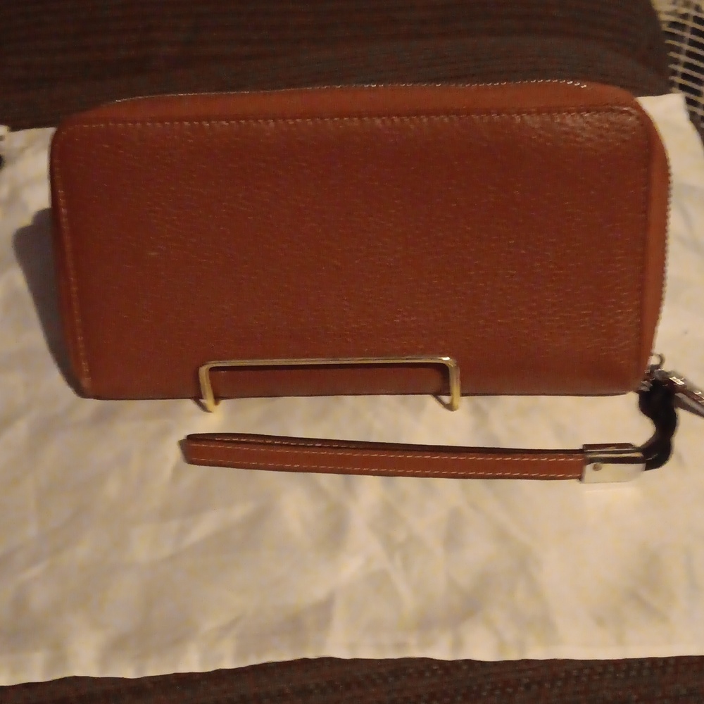 LAVEMI BROWN LEATHER LONG WALLET
